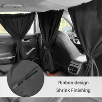 2/4Pcs Car Privacy Curtain Set Window Shade Privacy Travel Nap Night Car Camping Detachable Simple Curtain