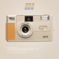 Retro VIBE 135 Camera Reusable Non Disposable 501F Film Camera 135 Fool With Flash Black/Red/Champagne Silver/Pink/Sand Gold