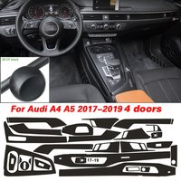 For Audi A4 A5 B9 2017-2019 3D Carbon Fiber Pattern Interior DIY Trim Decals