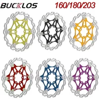 AliExpress NONE BUCKLOS Hydraulic Brake Disc Rotor 160/180/203mm Bike Disc Brake Ultralight Rotor 6 Bolts MTB Rotor Hub Mount Bike Parts