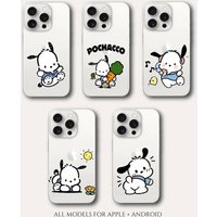Cute P-Pochacco Phone Case For IPhone 17 16 15 11 14 12 13 16 Pro Max X XR XS Max Plus Clear Soft Cover