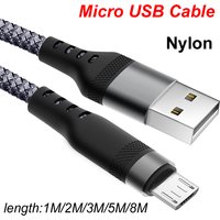 1M/2M/3M/5M/8M Micro USB Cable 5A Fast Charging Wire Mobile Phone type-c Cable For Xiaomi redmi Samsung Andriod Micro usb Data C