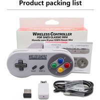 2 Reciever Wireless Colorful Button 2.4G Game Controller Joypad Joystick ByBluetooth for SNES Super Classic MINI Gamepad for PC
