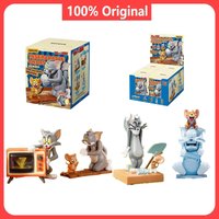 Original Tom and Jerry Clockwork Movement Blind Box Figure Anime Toys Kawaii Tom and Jerry Blind Box Toy Kid Birthday Gifts