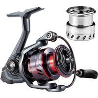 MIFINE GREEK Spinning Reels with Spare Spool,Gear Ratio 5.1:1 6+1BB Saltwater Freshwater Ultralight Lure Fishing Accessories