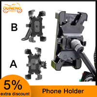 For iPhone Xiaomi Samsung Huawei Universal Motorcycle Phone Holder 360° Rotating Adjustable Holder Scooter Riding Accessories
