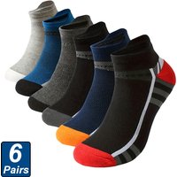 High Quality 6 Pairs Men's Sports Socks Casual Breathable Comfortable Running Man Socks New Plus size EU39-46