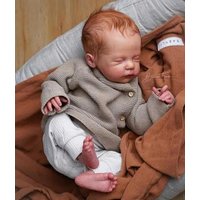 NPK 21'' Reborn Alix Unfinished Unpainted DIY Doll Parts Fresh Color Safe and Non-toxic Kit with Cloth Body