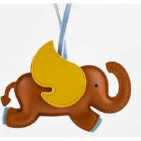 10 Colors Wings Elephant Keychain Leather Animal Pendant for Women Bag Charm Decoration Key Chain Holder Gift 2025 New
