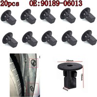 20pcs Auto Plastic Fastener Front Wheel Arch Lining Mudguard Clips Rivet For Toyota MR2 90189-06013