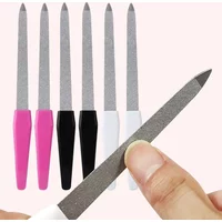5/10Pcs Double-sided Metal Nail Files Buffer Polishing Manicure Pedicure Beauty Tools