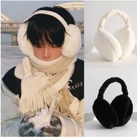 AliExpress 1-4pcs Soft Plush Ear Warmer Winter Warm for Women Men Fashion Solid Color Earflap Outdoor Cold Protection EarMuffs Ear Cover