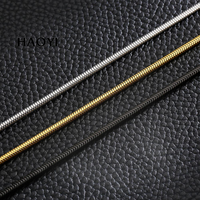 3/4/5/6mm Width Stainless Steel Snake Chain Necklace For Women Men Gold Color Black Waterproof Filmy Jewelry Various Length
