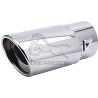 1Pcs Universal Stainless Steel Car Exhaust Tail Muffler Tip Pipe for Car-styling Decoration DIY Tail Pipe Car Accessories