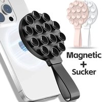 Multifunctional Magnetic Universal Holder Multicolored Suitable For Magsafe iPhone With Silicone Suction Holder Mount Mirror