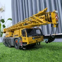 D1050 Crane 1/14 3-axis Hydraulic RC Crane Metal Model Heavy Construction Machinery All-terrain Crane PL18 RC Car Toy