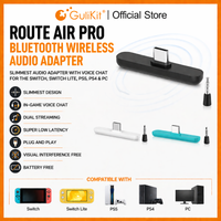 Gulikit Route Air Pro Bluetooth Audio Type-C Transmitter with Microphone for PS5 Nintendo Switch&Switch Lite NS OLED PS4 PC
