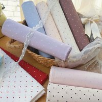 140x50cm 2mm Dot 100% Cotton 40s Digital Print Red Purple Cream Color Ins Style Floral Fabric, for Sewing Cloth