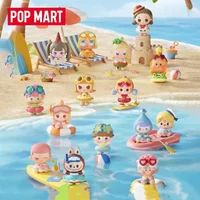 POP MART POP BEAN ISLAND VACATION Series Mini Doll Blind Box Guess Bag Original Toys Doll Cute Anime Figure Ornaments Gift image 4