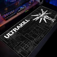 ULTRAKILL Retro Mouse Pad Gamer Extended Desk Mat Laptop Large Mousepad Table Setup mat Gaming Accessories Deskpad Black Playpad