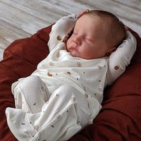 19 Inch 48 Cm New Cute Full Silicone Body Doll Levi Realistic Sleeping Doll with Painted Hair
