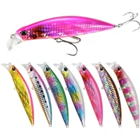 95mm 30g Fishing Lures Sinking Minnow Wobbler Heavy Long Saltwater Casting Artificial Hard Bait Jerkbait Fishing Equipment