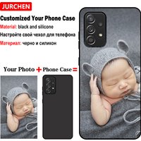 Custom Photo Cases For Samsung Galaxy A06 A07 A16 A26 A36 A56 S25 FE Plus Ultra Edge 5G Silicone Glass Leather Plastic TPU Cover