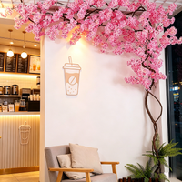 Artificial Japanese Cherry Blossom Tree Sakura Tree Decor Fake Cherry Blossom Vines for Wedding Home Decoration