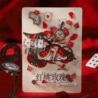 Journal GO Dream in Wonderland Vintage Fairy Crystal Ball Collage PET Sticker Creative Journal Scrapbook diy Materials