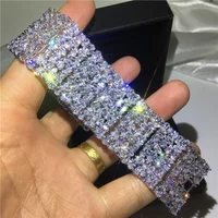 Handmade Lab Diamond Bracelet Party Engagement Bracelets for Women Men Wedding Jewelry