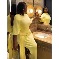 Kliou Sexy Backless Long Dresses Woman Autumn Trend o-Neck Half Sleeve Ribbon Decoration Splits Hem Midnight Club Party Vestidos