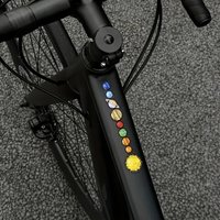 AliExpress NONE 2Pcs Solar System Planet Bike Stickers, MTB Upper Lower Tube Decals, Scratch Proof, Waterproof Washable Bicycle Decor Stickers