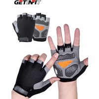 AliExpress NONE GETINFIT Sports Half-finger Gloves Mesh Elasticity The Palm Is Anti-slip Outdoor Cycling Fitness Half-fingered Hiking Gloves