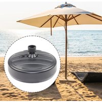 13L Parasol Base Round Sand/Water Filled Umbrella Pole Holder for Outdoor Patio Yard Lawn Beach Parasol Support