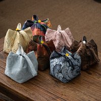 Creative Brocade Tea Set Storage Bag Thickened Embroidered Teapot Storage Bag Tea Accessories Bag Gift