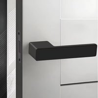 New Minimalist Magnetic Door Lock Zinc Alloy One-word Handle Silent Door Lock Keyhole Ecological Door Lock For Bedroom Study