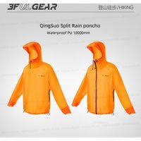3F UL GEAR QingSuo Spilt Rain Poncho Outdoor Ultralight Sleeve Rain Coats 15D Nylon Waterproof Hiking Cycling Mountaineering image 4