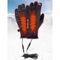 AliExpress NONE USB Touch Screen Gloves Heated Motorcycle Gloves Heating Thermal Gloves for Cycling Running Driving Hiking Walking for Women Men