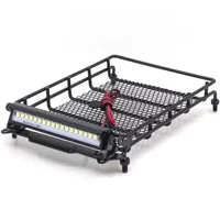 MN D90 D91 D96 MN98 MN99S Metal Luggage Carrier Roof Rack With LED Light 1/12 RC Car Upgrade Parts Accessories