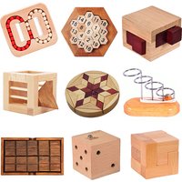 IQ 3D Wooden Puzzle Rompecabezas Montessori High Difficulty Brain Teaser Game Quebra Cabeça Casse Tete Juegos De Lógica