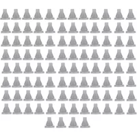 100 Pcs Silicone Gray Shower Head Nozzles For 4mm Opening Size For Most Shower Heads Easily Fitted Saving Costs