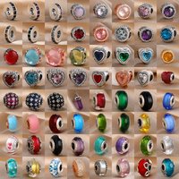 New 2026 Murano Series 925 Silver Charming Green Red Pink Yellow Bead Decor Original Bracelet Women's Jewelry Gift DIY