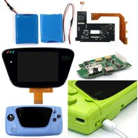 Hispeedido 3.5‘’ For SEGA Game Gear Laminated IPS LCD High brightness Screen Rechargeable USB-C Battery Shell Kits