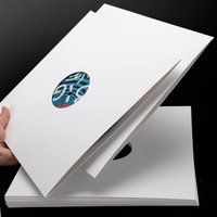 New 7/10/12 Inch Vinyl Record LP Jackets Kraft Paper White Cardboard Vinyl Record Covers Blank Album Jackets