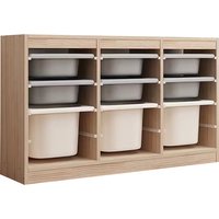 Solid Wood Modern Bedroom Kindergarten Kids Cabinet Toy Storage Organizer Set 1pc Child Wardrobe Living Room Home
