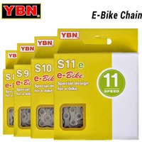 YBN E-Bike Chain 8 9 10 11 12 Speed Velocidade Special Design 136 Links Chains 9V 10V 11V 12V for SHINANO Mid-Motor BOSCH E-Bike