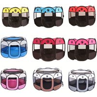 Classic-Style Portable Pet Playpen & Tent | Durable, Foldable, Comfort Design | Secure Outdoor Pet Bed for Cats & Dogs