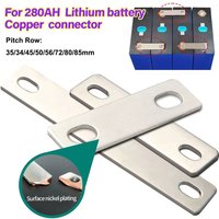 Bus Bars Connector Red Copper Nickel Plate Pitch Row 35/34/45/50/56/72/80/85mm Lifepo4 Cell Lithium battery Busbar