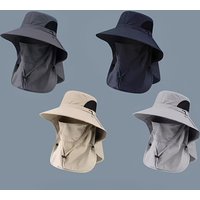 AliExpress NONE Full package outdoor sun protection fisherman hat, suitable for fishing, hiking, cycling, camping, and farming