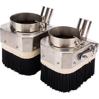 65MM/80MM Edelstahl Materialien CNC Staub Abdeckung Collector CNC Maschine Zubehör Für 0,8 KW/1,5 KW/2,2 KW Spindel Motor